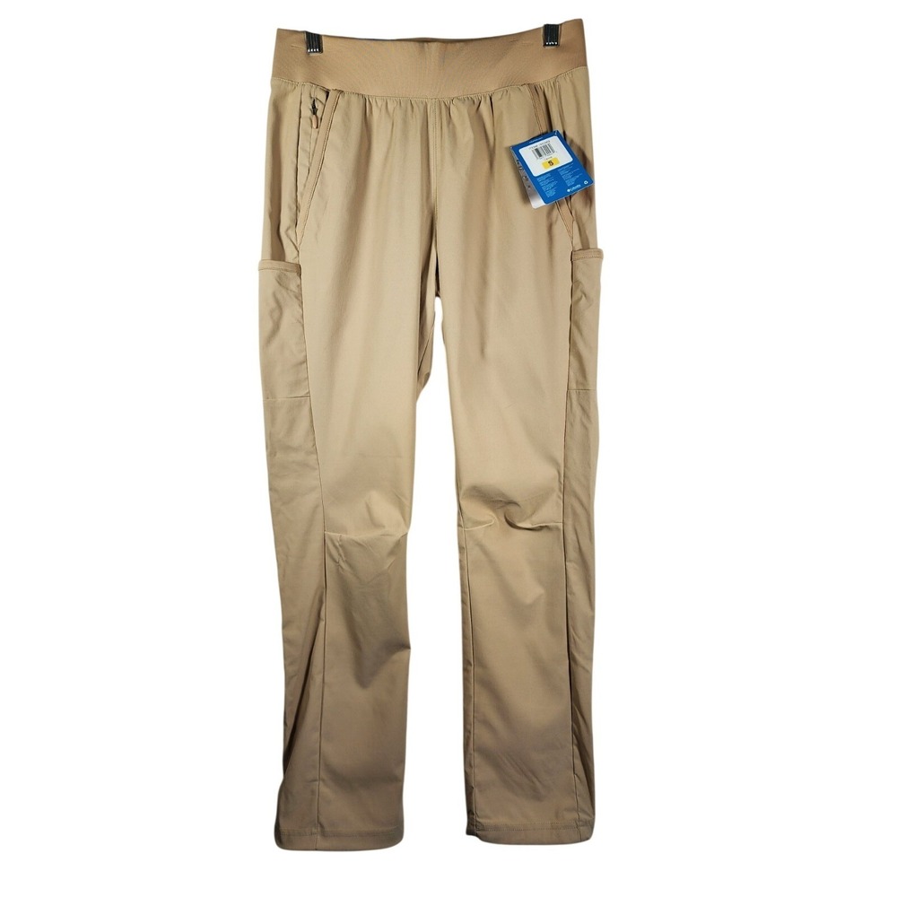 Columbia NWT Womens S Trail Pants Canoe Tan Omni-Shield UPF 50 Gorpcore Utility